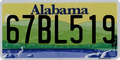 AL license plate 67BL519