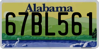AL license plate 67BL561