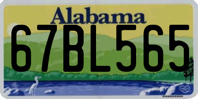 AL license plate 67BL565