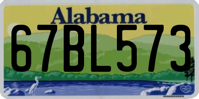 AL license plate 67BL573
