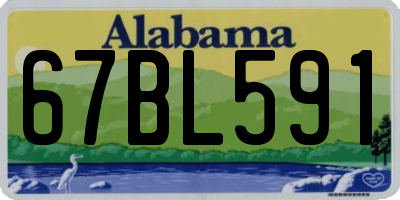 AL license plate 67BL591