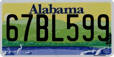 AL license plate 67BL599
