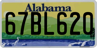 AL license plate 67BL620