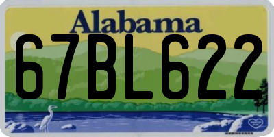 AL license plate 67BL622