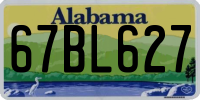 AL license plate 67BL627