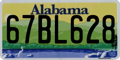 AL license plate 67BL628