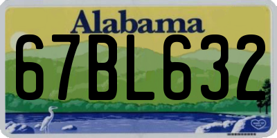 AL license plate 67BL632
