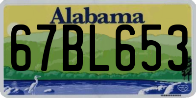 AL license plate 67BL653