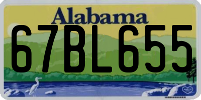 AL license plate 67BL655