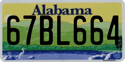 AL license plate 67BL664