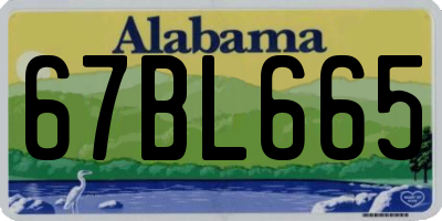 AL license plate 67BL665