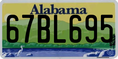 AL license plate 67BL695
