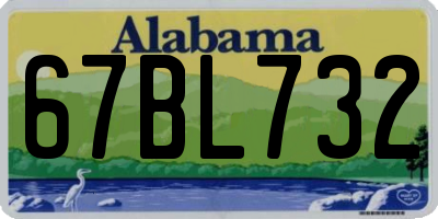 AL license plate 67BL732
