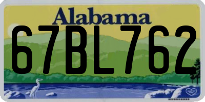 AL license plate 67BL762