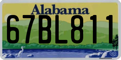 AL license plate 67BL811