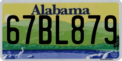 AL license plate 67BL879
