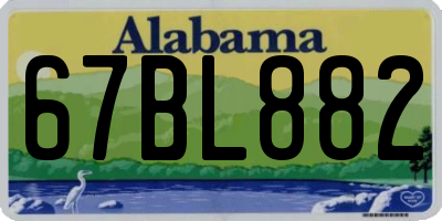 AL license plate 67BL882