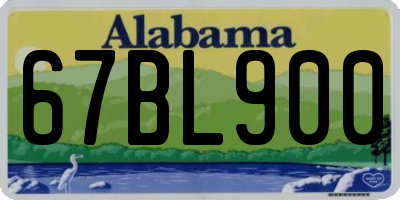 AL license plate 67BL900