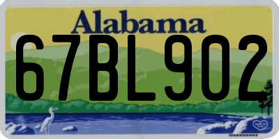 AL license plate 67BL902
