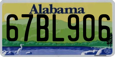 AL license plate 67BL906