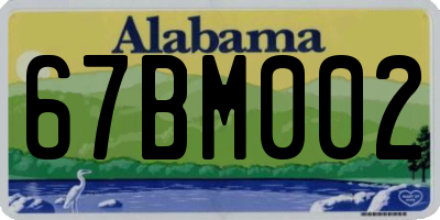 AL license plate 67BM002