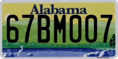AL license plate 67BM007