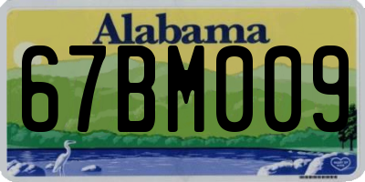 AL license plate 67BM009