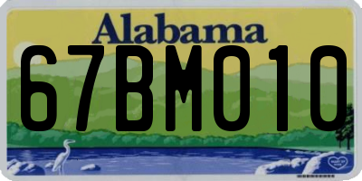 AL license plate 67BM010