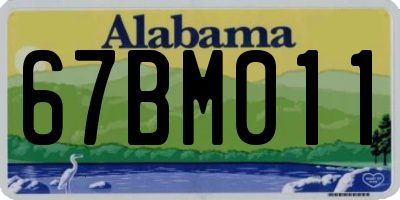 AL license plate 67BM011