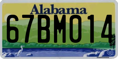 AL license plate 67BM014