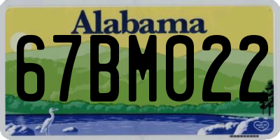 AL license plate 67BM022