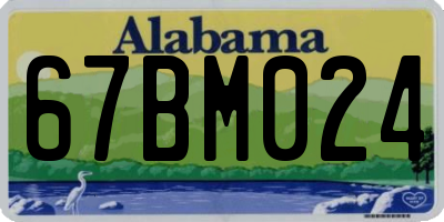 AL license plate 67BM024