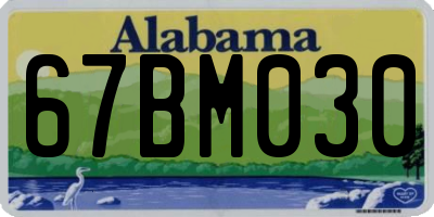 AL license plate 67BM030