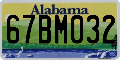 AL license plate 67BM032