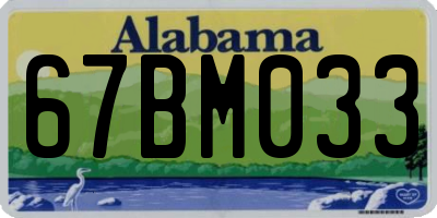 AL license plate 67BM033