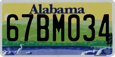 AL license plate 67BM034