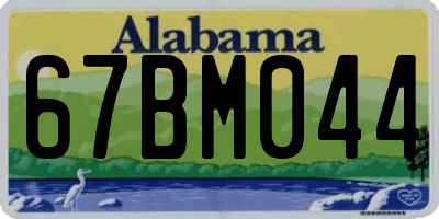 AL license plate 67BM044