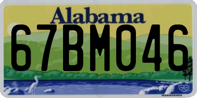 AL license plate 67BM046