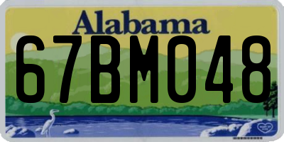 AL license plate 67BM048