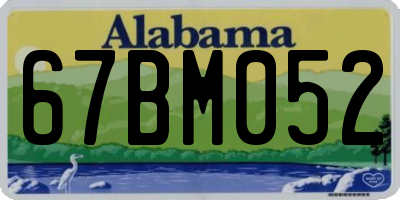 AL license plate 67BM052