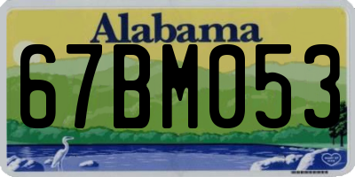 AL license plate 67BM053