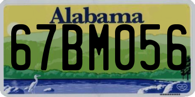 AL license plate 67BM056