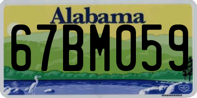 AL license plate 67BM059