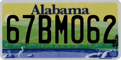 AL license plate 67BM062