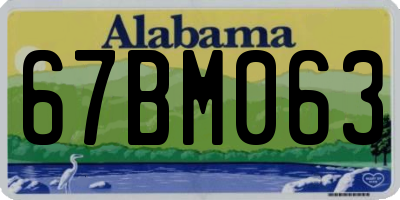 AL license plate 67BM063