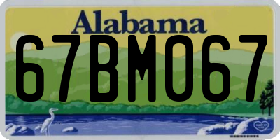AL license plate 67BM067