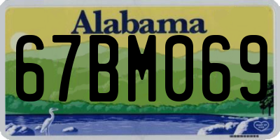 AL license plate 67BM069