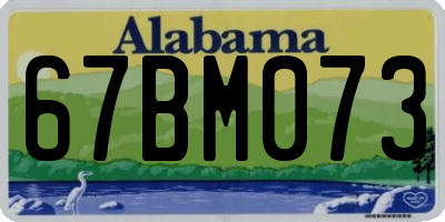 AL license plate 67BM073