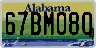 AL license plate 67BM080