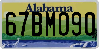 AL license plate 67BM090